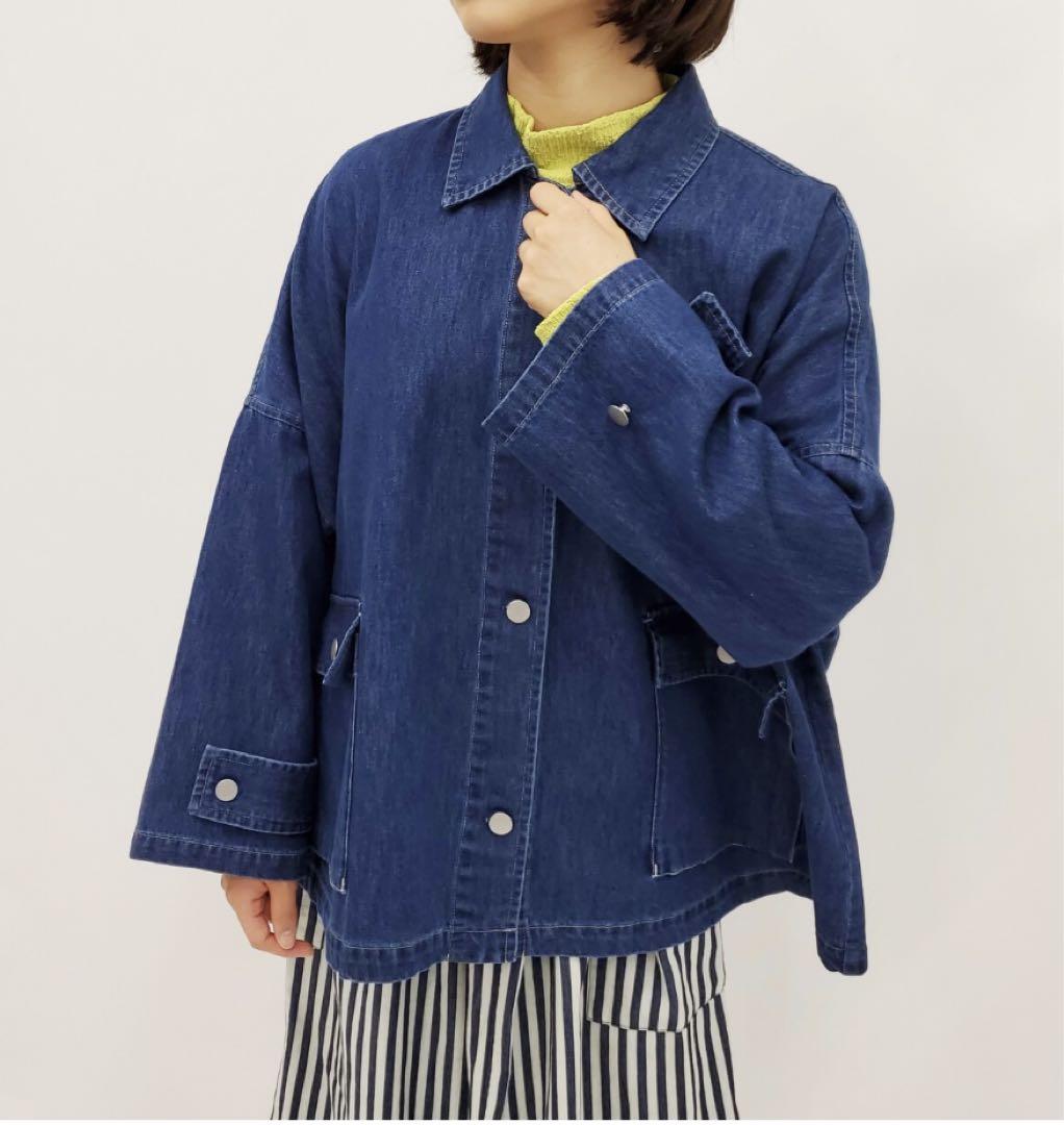 定価¥9800- デニムジャケット 可愛くオシャレに green.割引