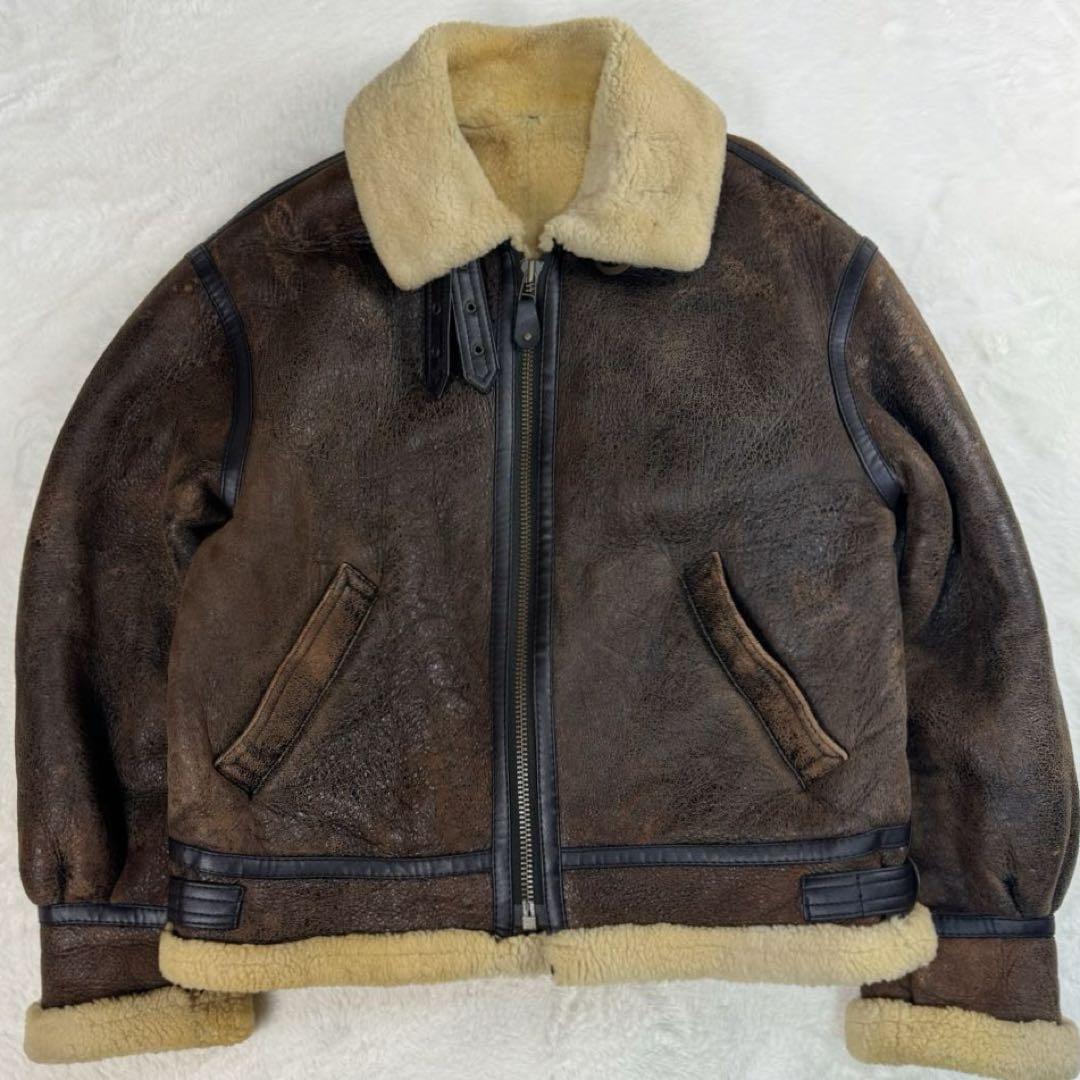 US ARMY B-3 Shearling Jacket 羊革 サイズM US ARMY B-3 Shearling Jacket 羊革 サイズM