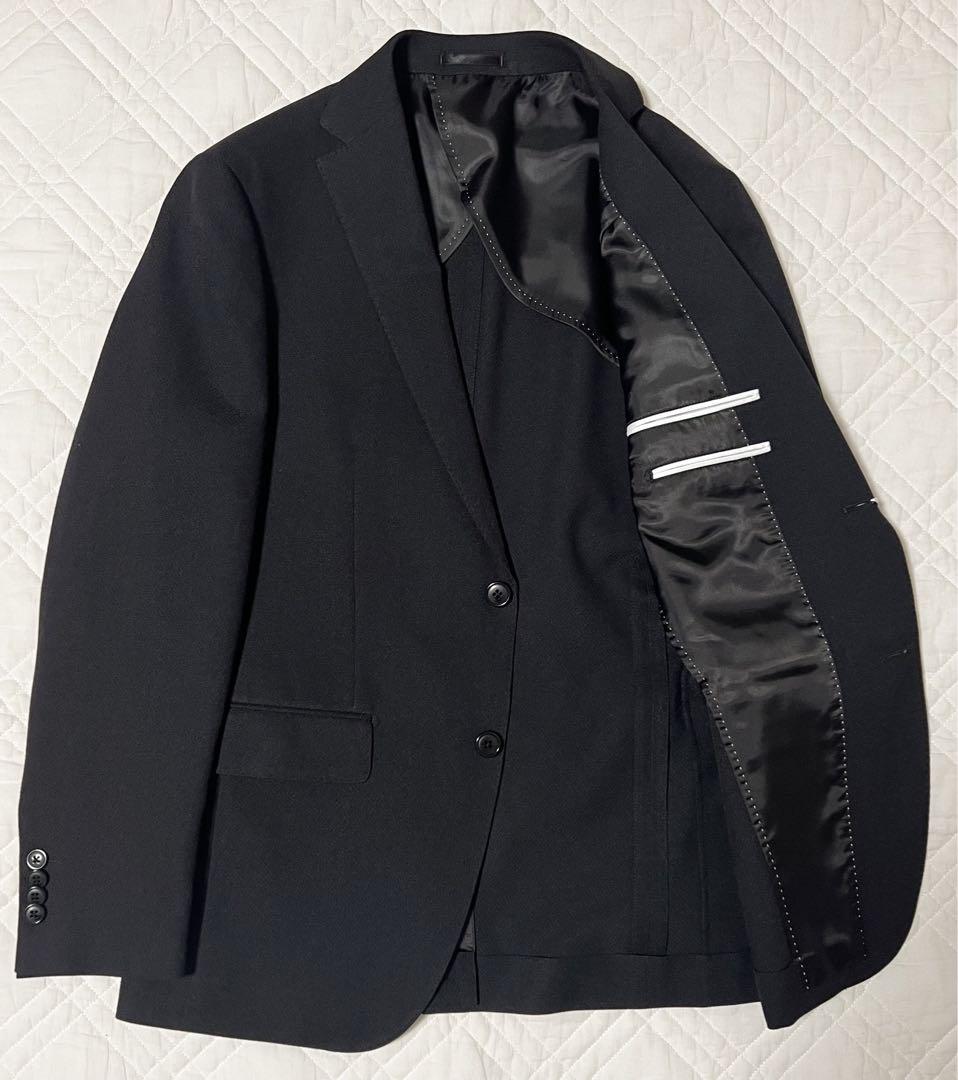 新品 タグ付き アーバンセッター スーツ ブラック 無地 ストレッチ YA6