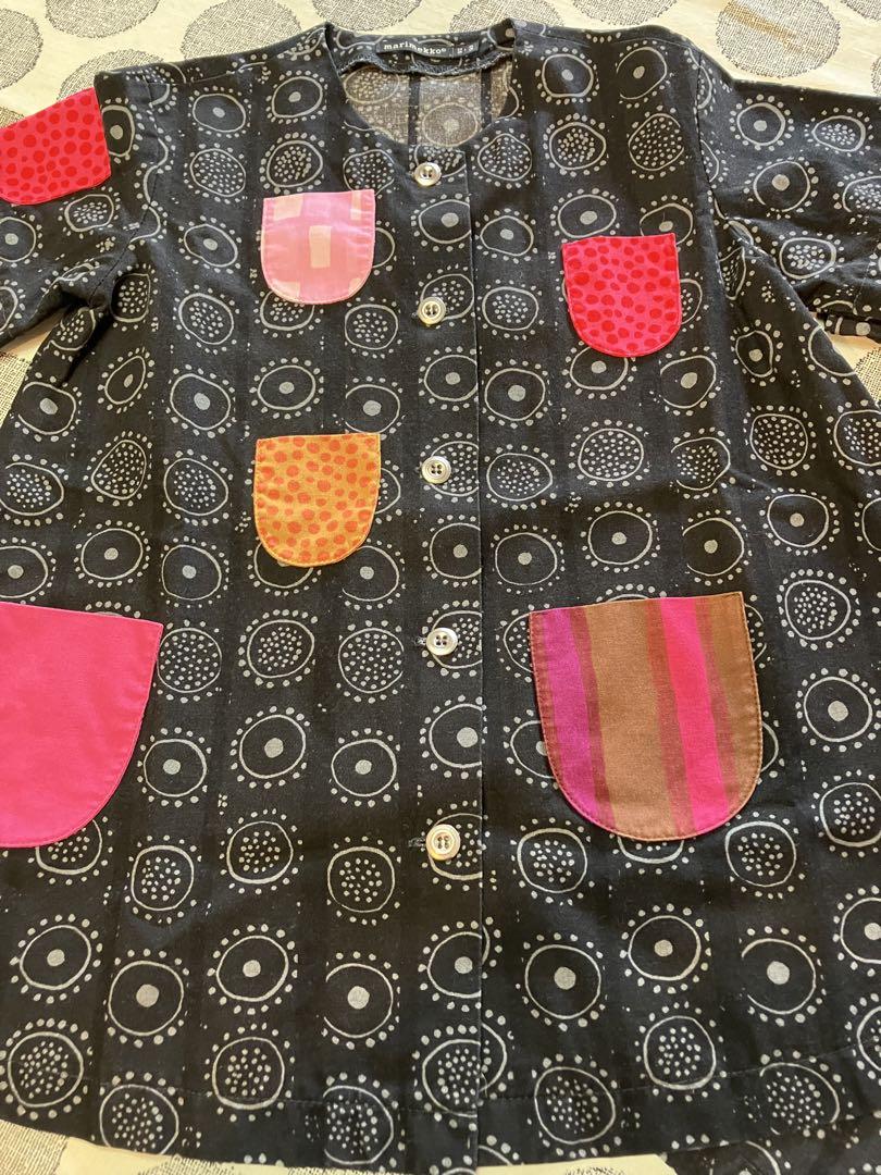 2枚セット　marimekko イロイネンタッキ ハッピードレス  100cm