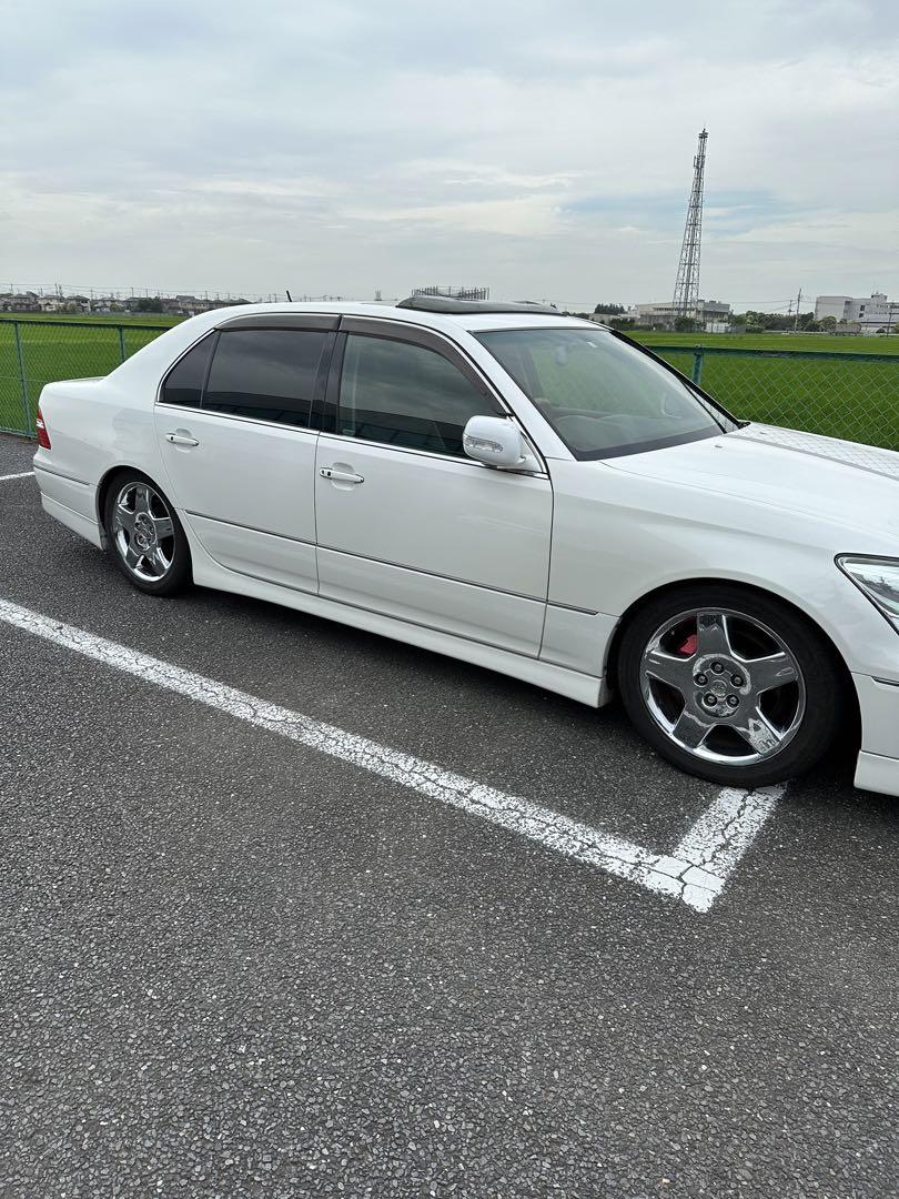 トヨタ 30セルシオ後期 純正オプション メッキアルミホイールセット 希少 画像4
