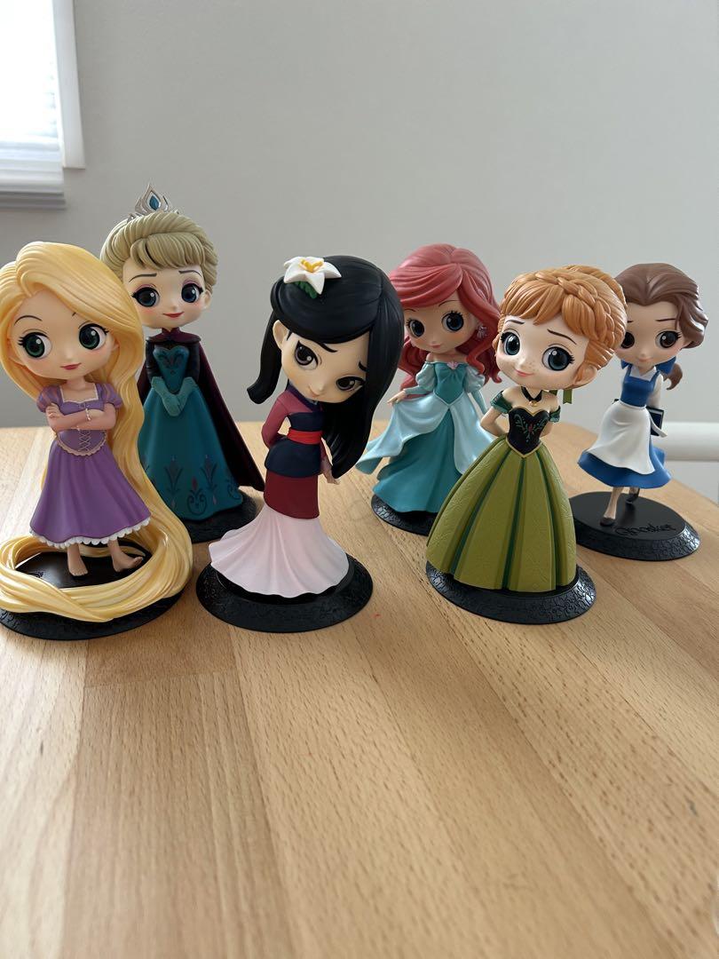 Qposket】ディズニー プリンセス 初期 6体セット フィギュア