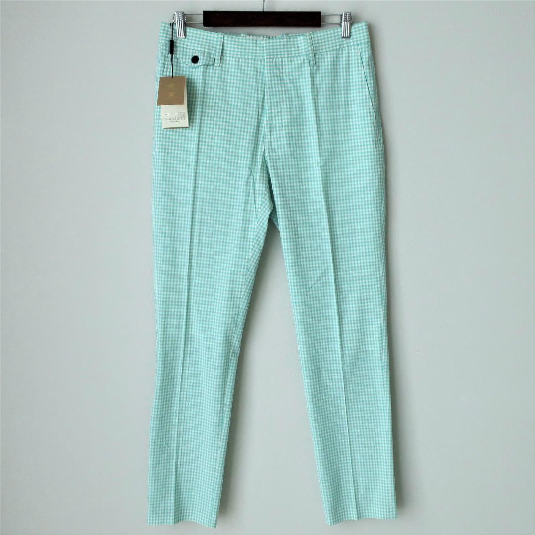 品質保証 コレクション バーバリー 新品 メンズ Lサイズ 48 ライム パンツ 春夏 チノパン Labelians Fr