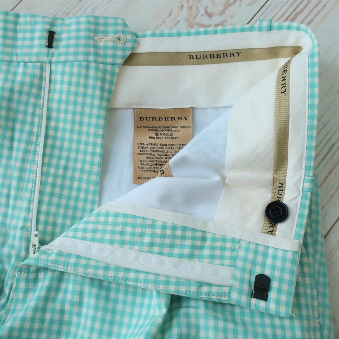 品質保証 コレクション バーバリー 新品 メンズ Lサイズ 48 ライム パンツ 春夏 チノパン Labelians Fr