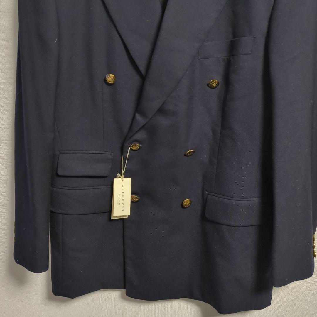 新品タグ付き GLENOVER ダブルブレスト ブレザー 金ボタン 新品タグ付き GLENOVER ダブルブレスト ブレザー 金ボタン