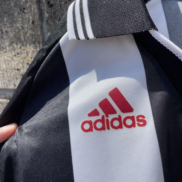 2022正規品 定番古着 黒×白 ゲームシャツ 袖襟3本入 LqFKA-m76111048611 adidas アディダス 90s 正規品最新作