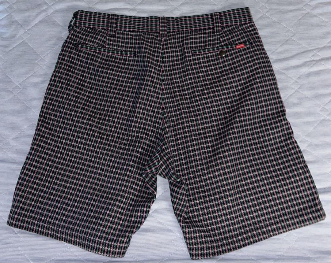 パンツ supreme plaid work short 32