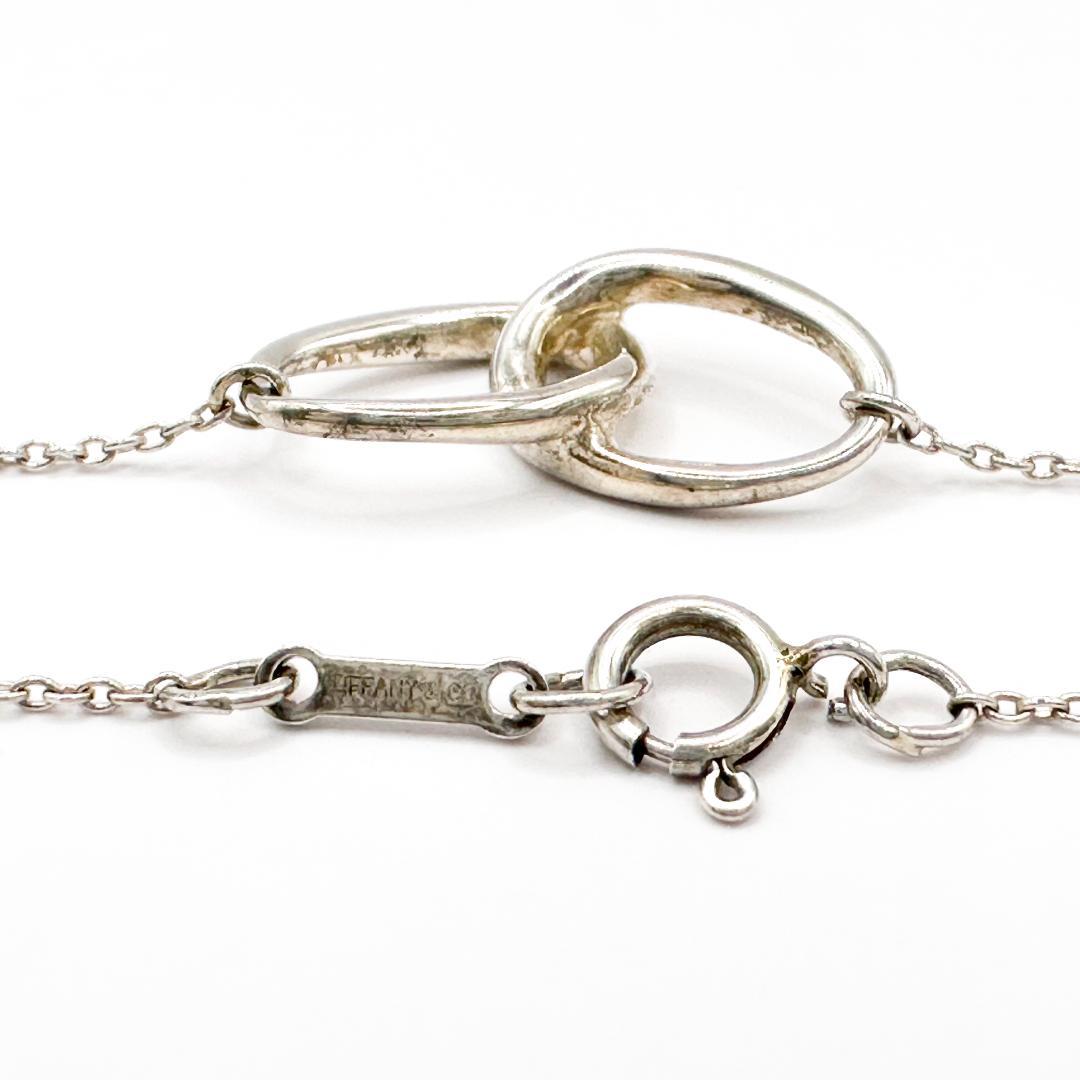 Tiffany&Co ティファニー ダブルループ ネックレス オーバル シルバー ティファニー Tiffany&Co ダブルループ ネックレス オーバル