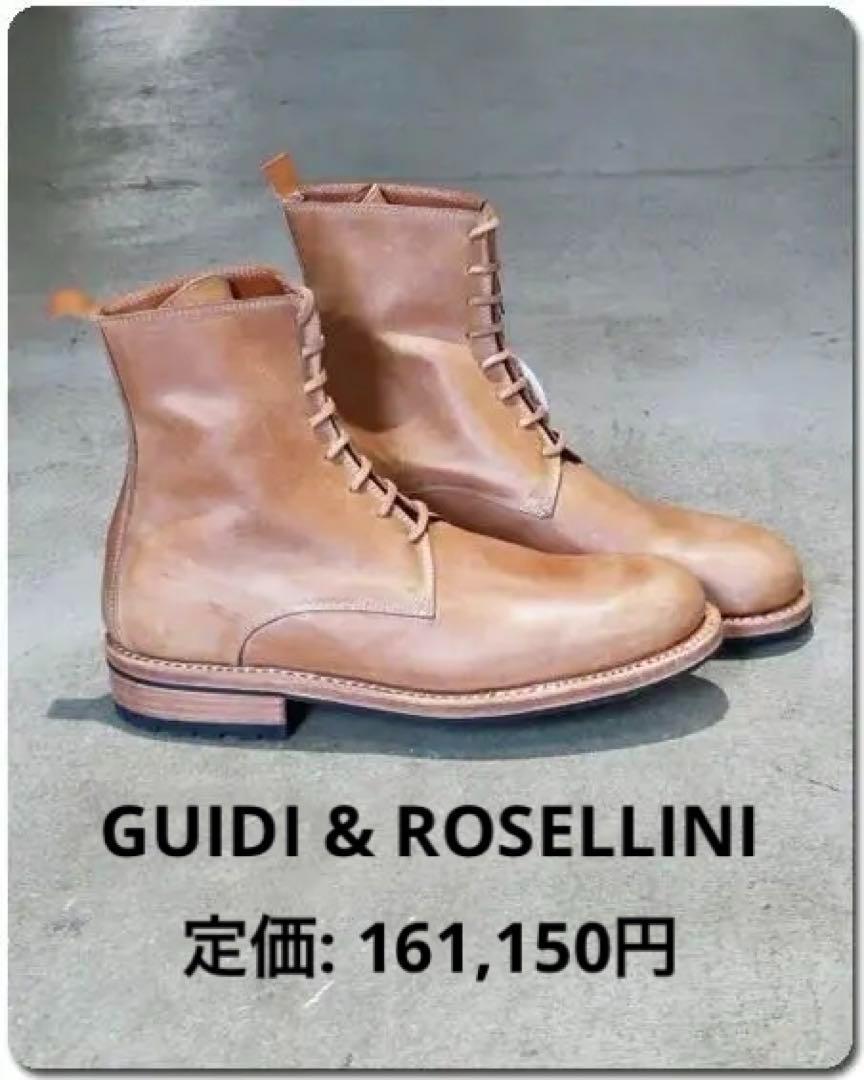 新品【16.2万】Guidi / グイディ&ロゼリーニ 8ホールブーツ