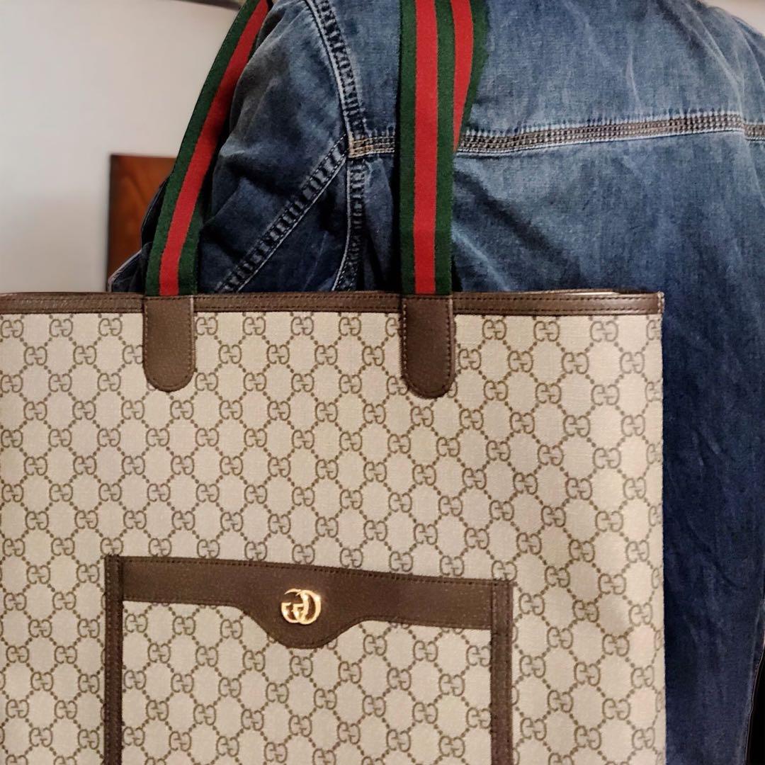 新品★GUCCI (グッチ) オフィディア　GG ラージ トートバッグ