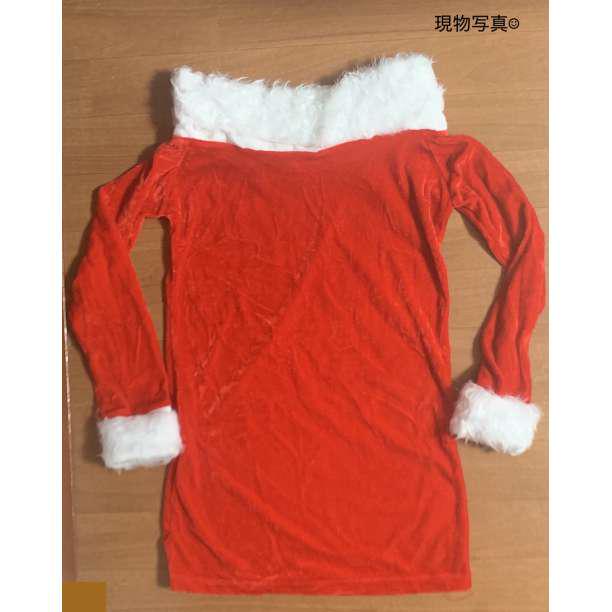 マフラー レディース ワンピース ミニスカ 赤 クリスマス ZRPgd-m76113779975 サンタ コスプレ オフショル ワンピース