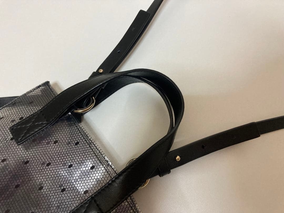 ♡レッドヴァレンティノ♡クリアバッグ♡ポーチ付き