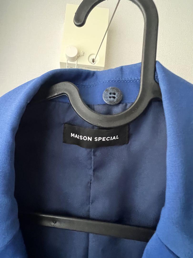 MAISON SPECIAL 青 テーラードジャケット ノースリーブ MAISON SPECIAL 青 テーラードジャケット ノースリーブ
