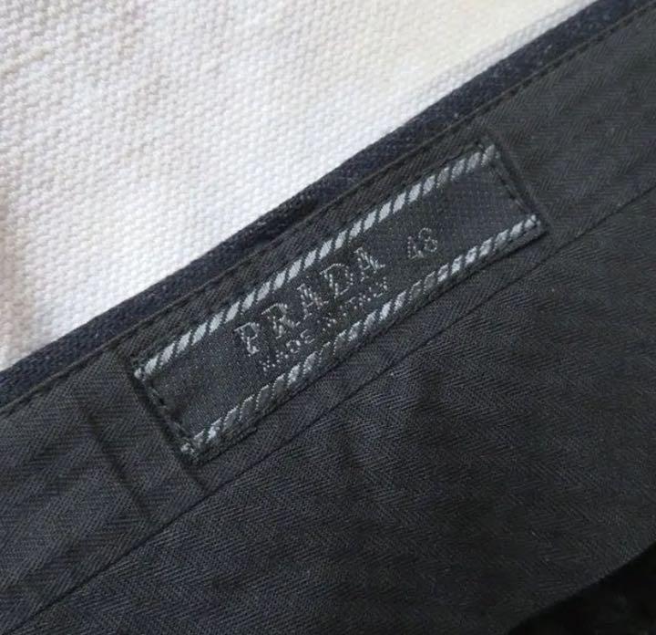 人気HOT 美品 90s PRADA プラダ スラックス タックパンツ 古着 sgKJf-m76117351165 即納最安値
