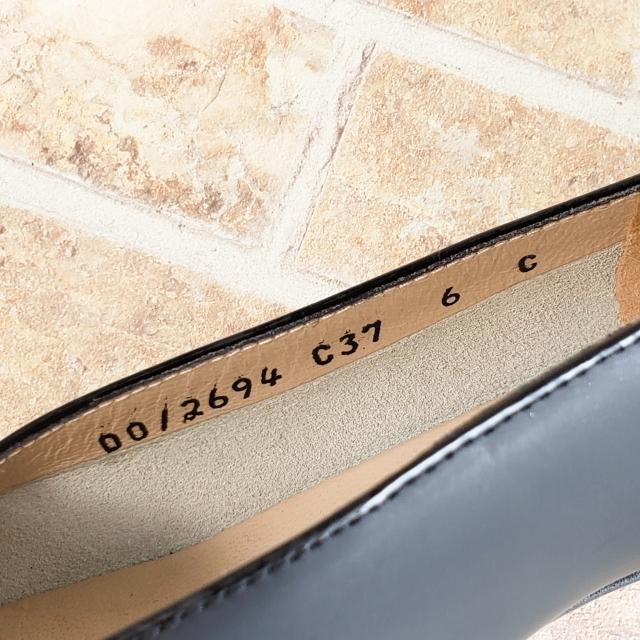 のサイズ︴ フェラガモ 6C ブラック イタリア製 GoHN2-m76123210340 マットレザー パンプス パンプス