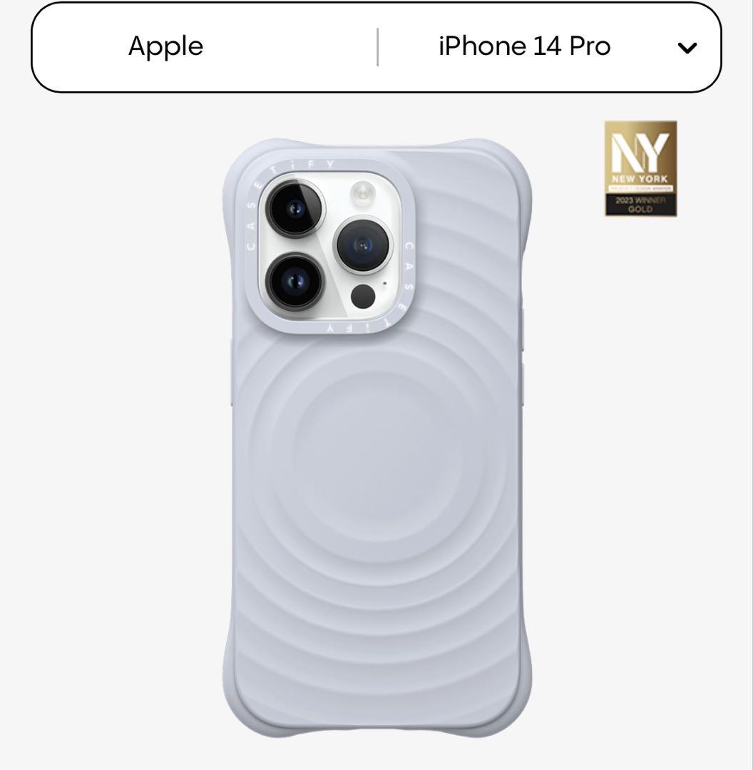 CASETiFY 　ウェーブ シリコンケース ニチニチソウ　14pro