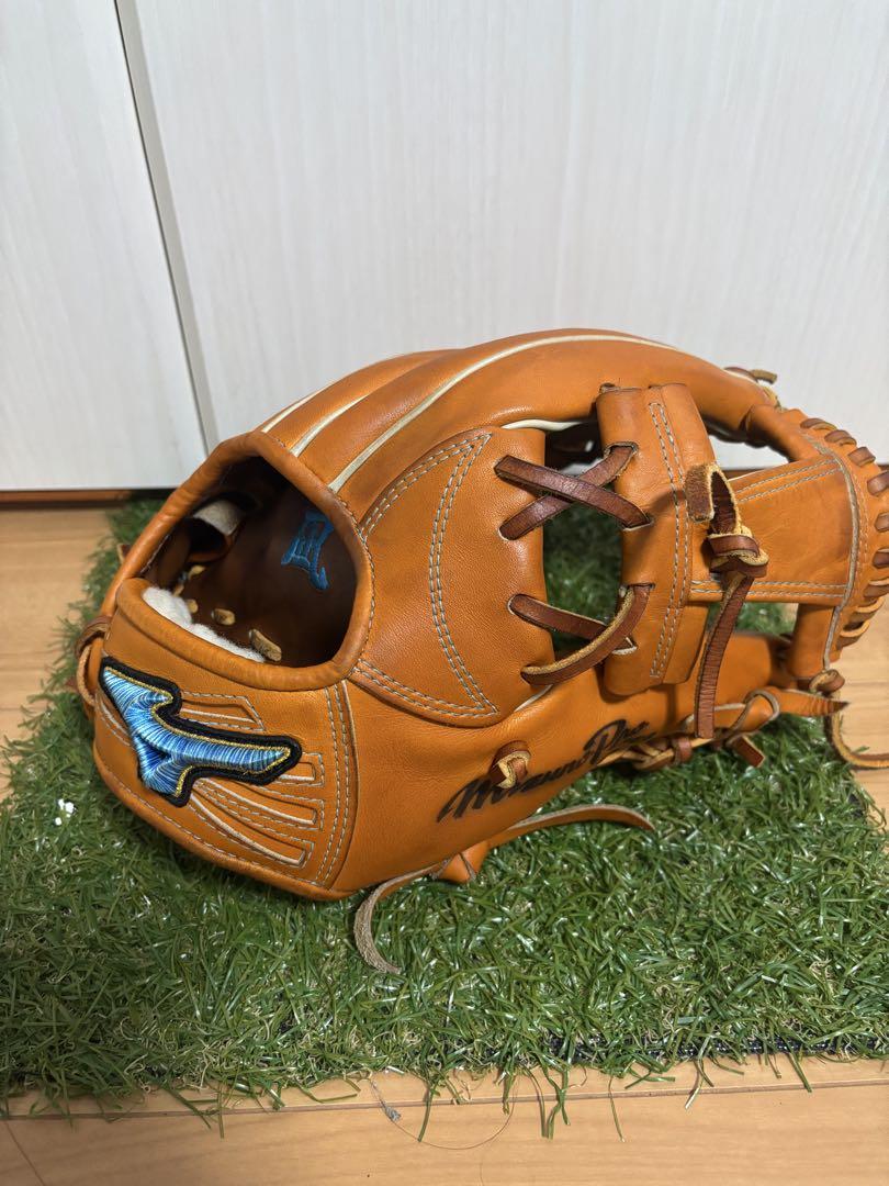 ミズノプロ　硬式　ダイバーシティブルー　波賀ジャパン ミズノプロ 硬式用 オーダー ダイバーシティブルー 内野手用