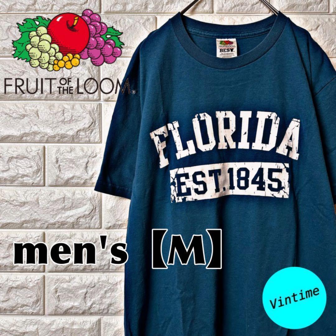 AH216【FRUIT OF THE LOOM】プリントTシャツ【メンズM】