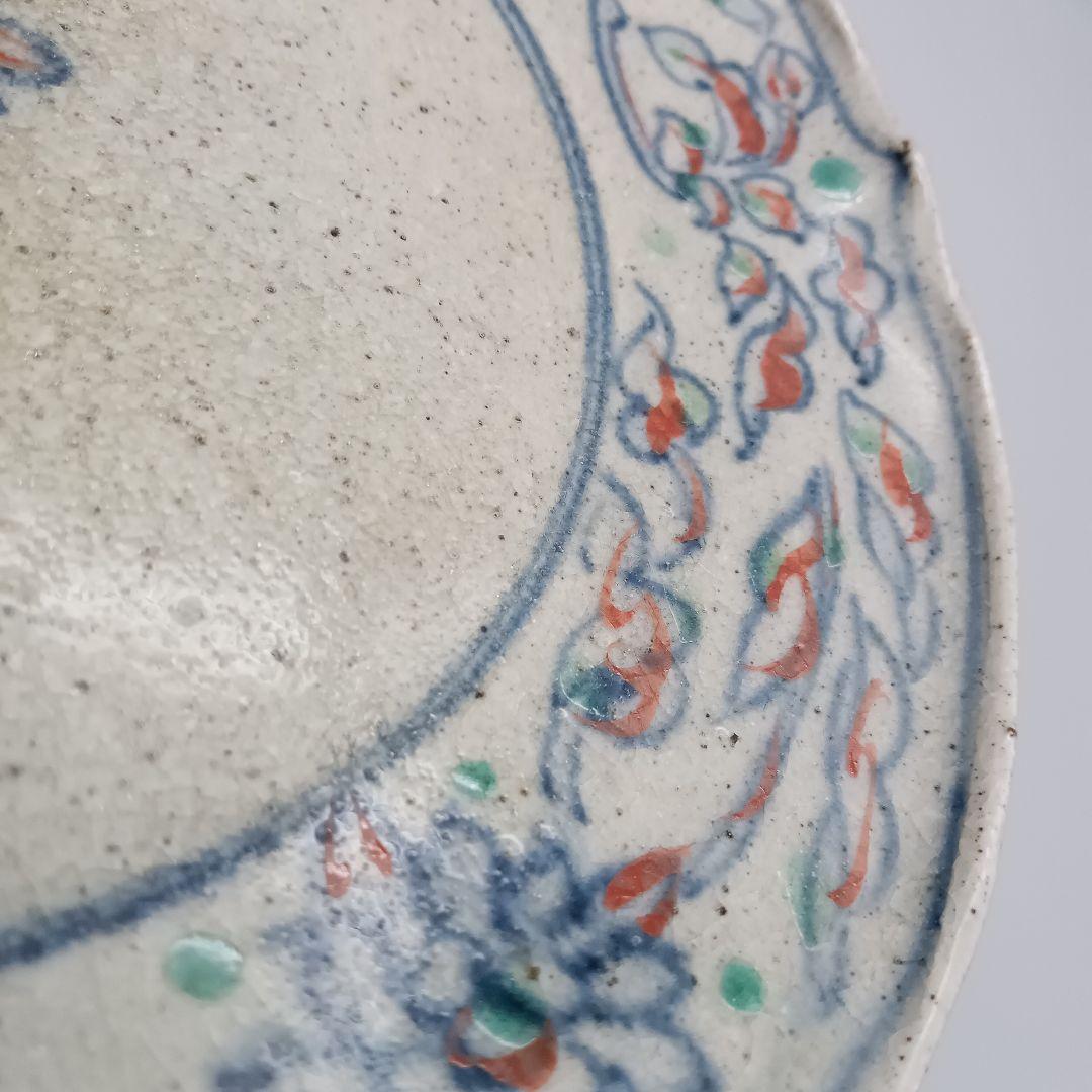 イムサエム 高台皿 器 色絵 現代作家 B