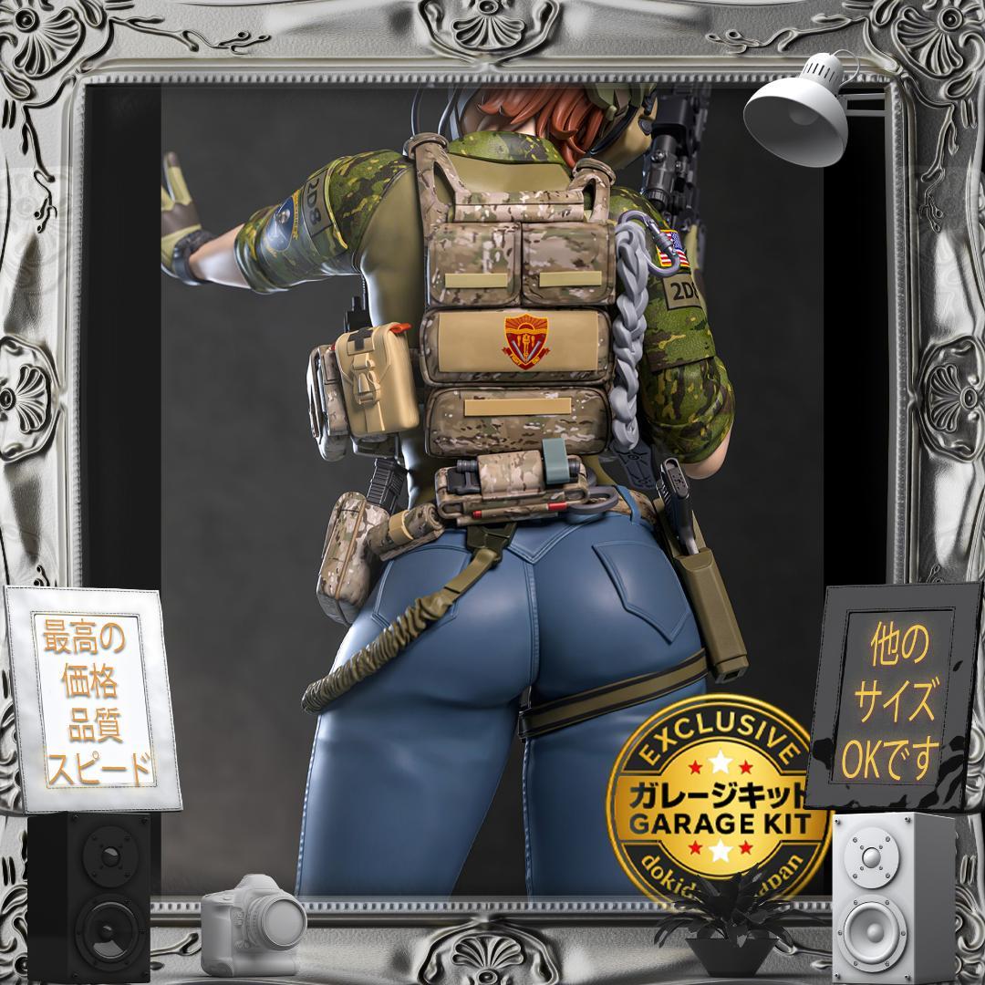 ガレージキット 1/10 Soldier 美少女 フィギュア G 未塗装未組立