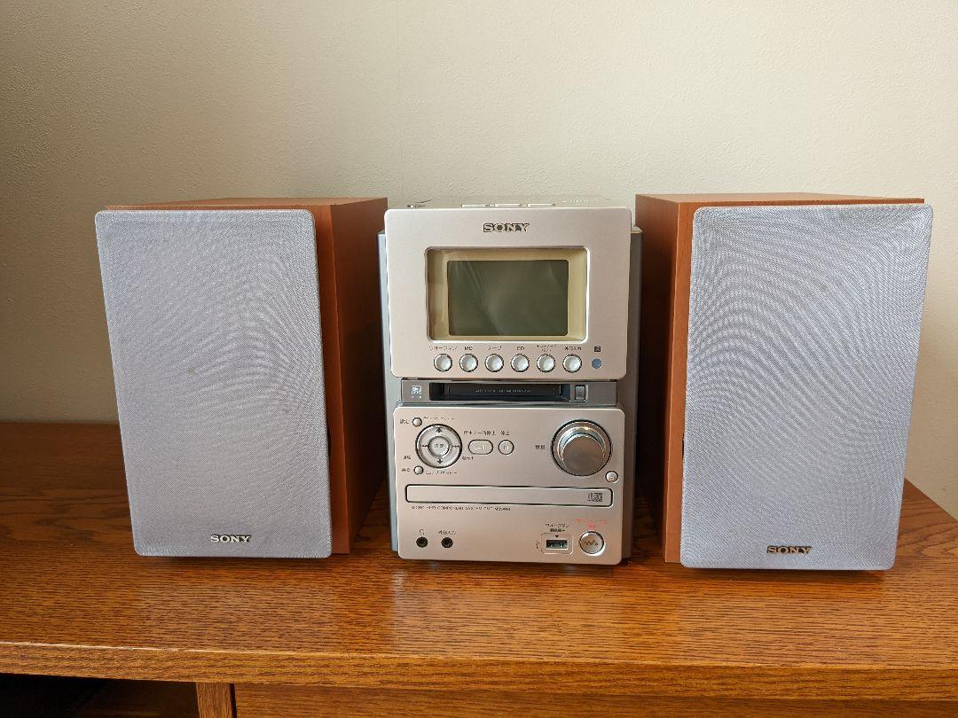 【みです】 SONY CMT-M35WM(S) IhGaN-m76131411951 コンポです