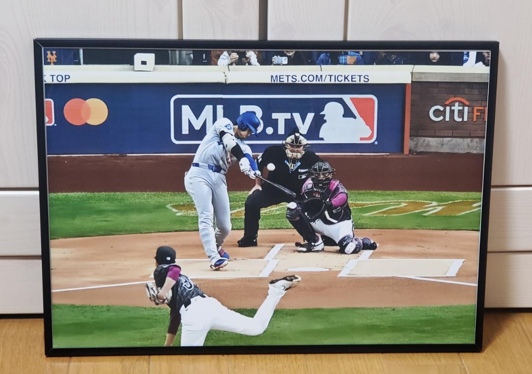 NYメッツ千賀滉大.大谷翔平 2025年MLB！A3ポスターフレーム付き