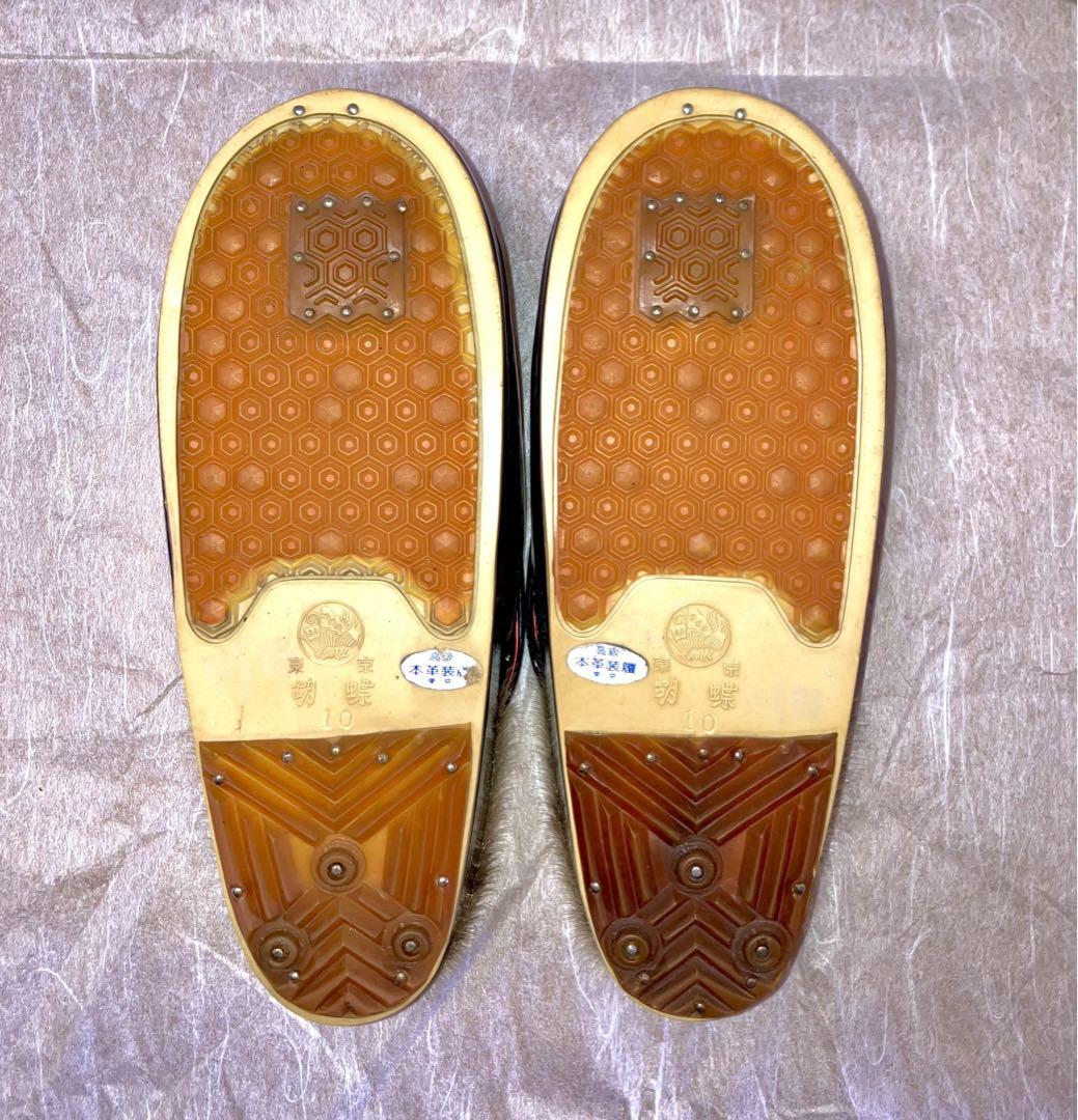 神田胡蝶 本毛皮 防寒スパイク草履 本革 ㈱小川　アンティーク品 希少品 美品