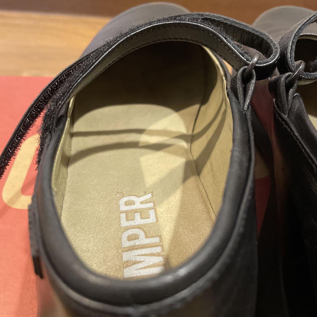 CAMPER カンペール メリージェーン ブラックレザー25cm