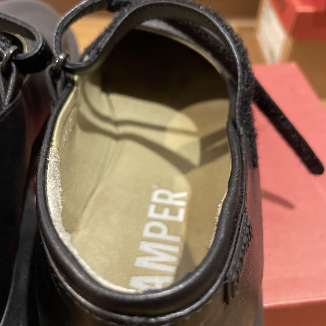 CAMPER カンペール メリージェーン ブラックレザー25cm