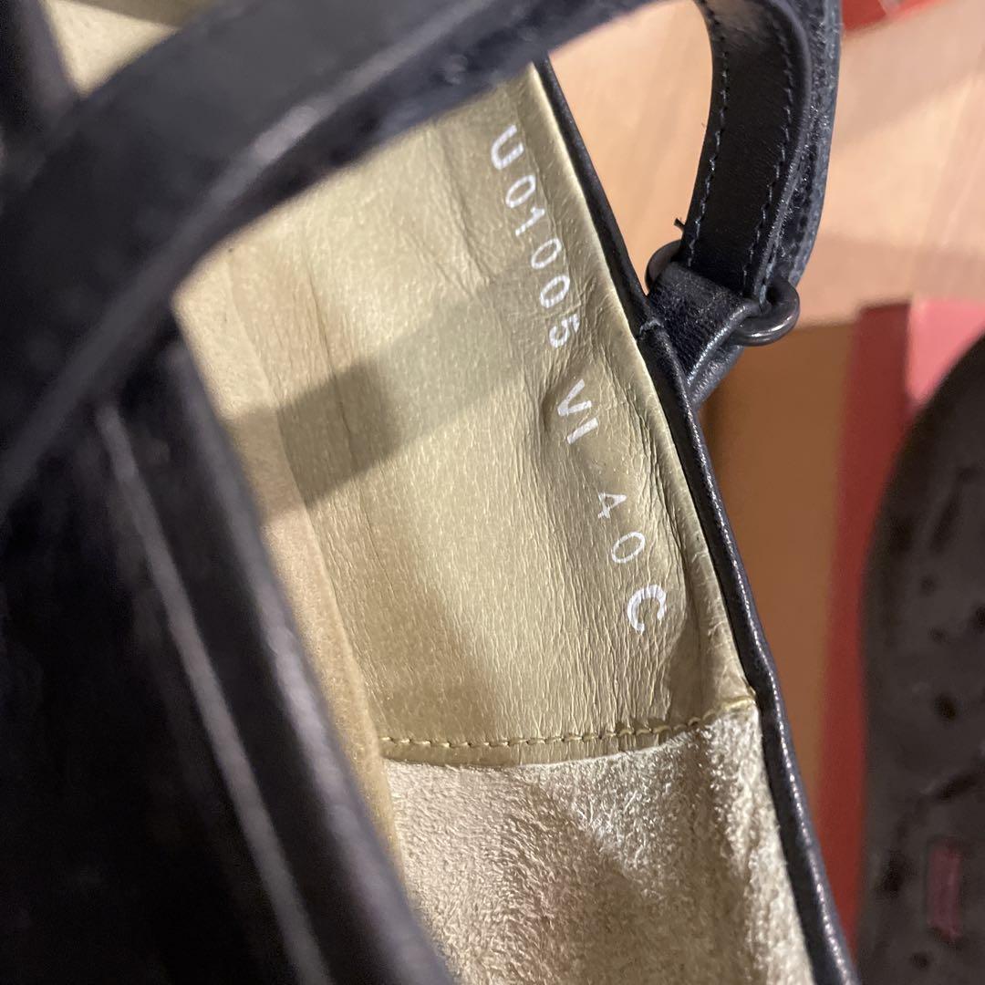 CAMPER カンペール メリージェーン ブラックレザー25cm