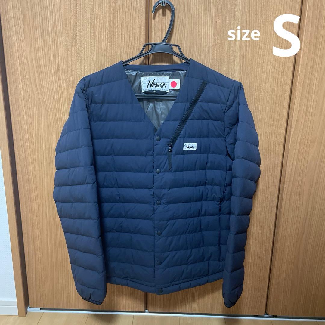 ナンガ ホワイトレーベル ダウンカーディガン SサイズS NANGA