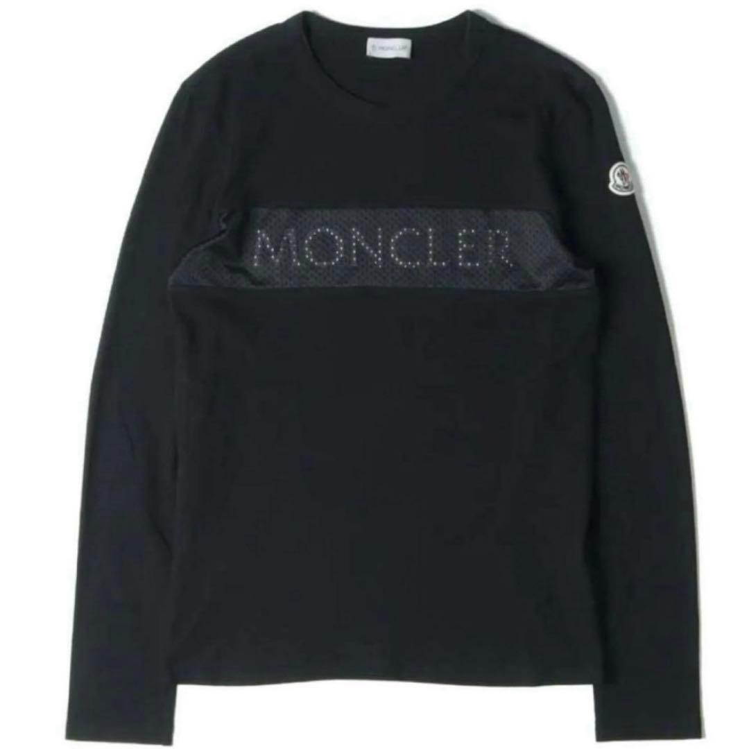 MONCLER モンクレール メンズ 長袖 メッシュ ロンT Tシャツ 黒 L