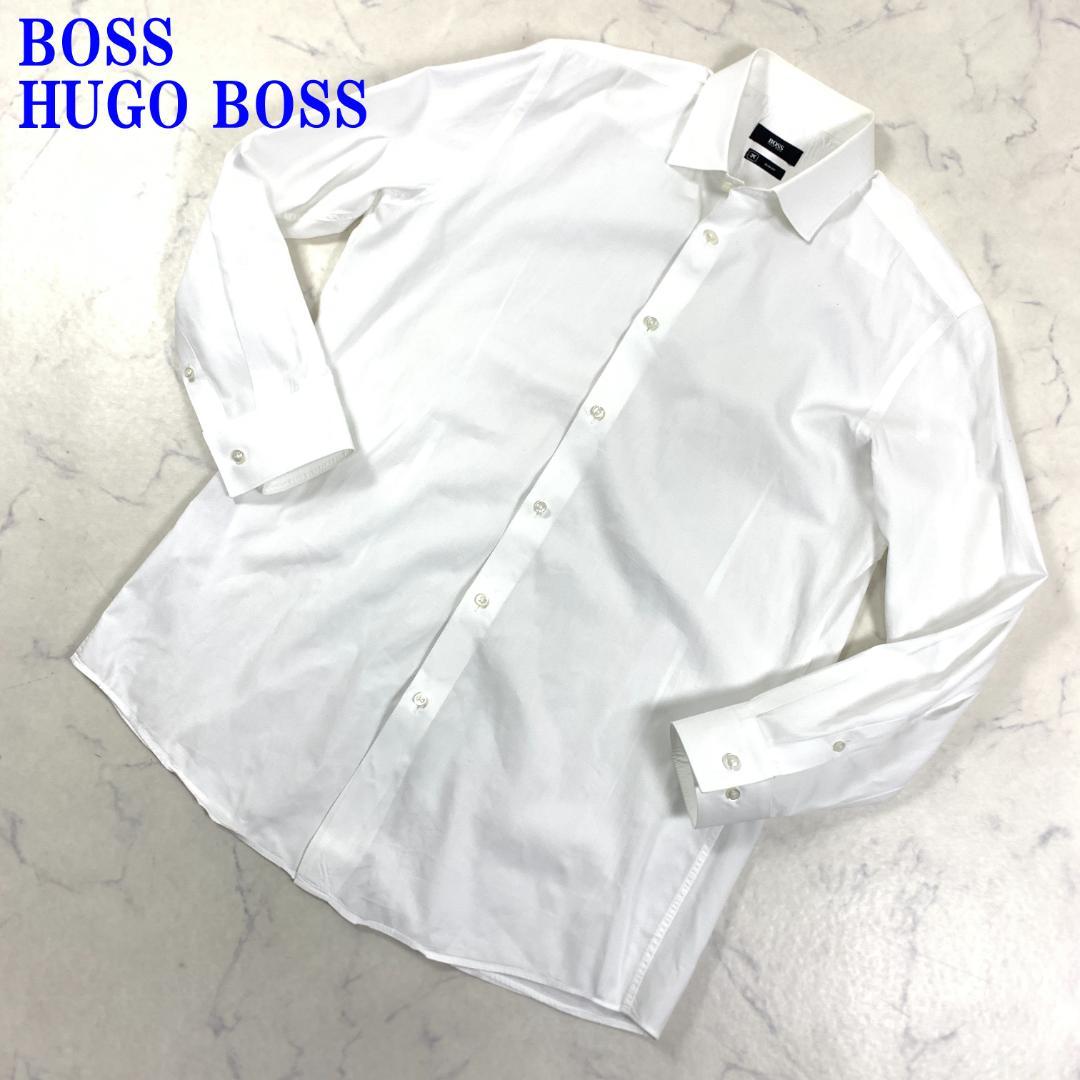 BOSS HUGO BOSS シャツ 白 コットン 41 16 C2362