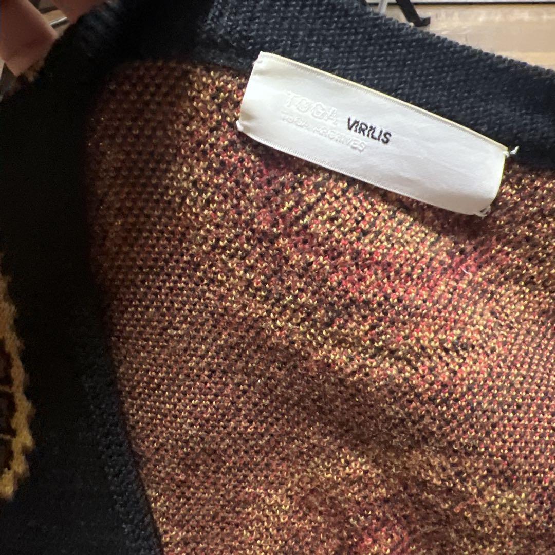トップス TOGA VIRILIS Wool Jacquard Cardigan
