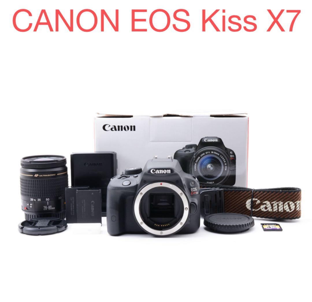 一眼レフカメラ/キヤノン CANON EOS Kiss X7/標準レンズセット 一眼レフカメラ/キヤノン CANON EOS Kiss X7/標準レンズセット