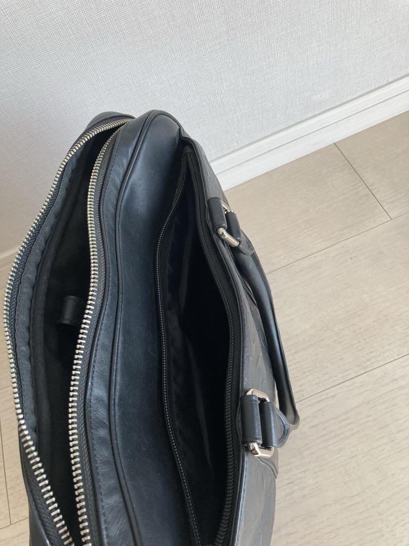 COACH⭐️オールレザーシグネチャースリムブリーフケースA4収納サイズ