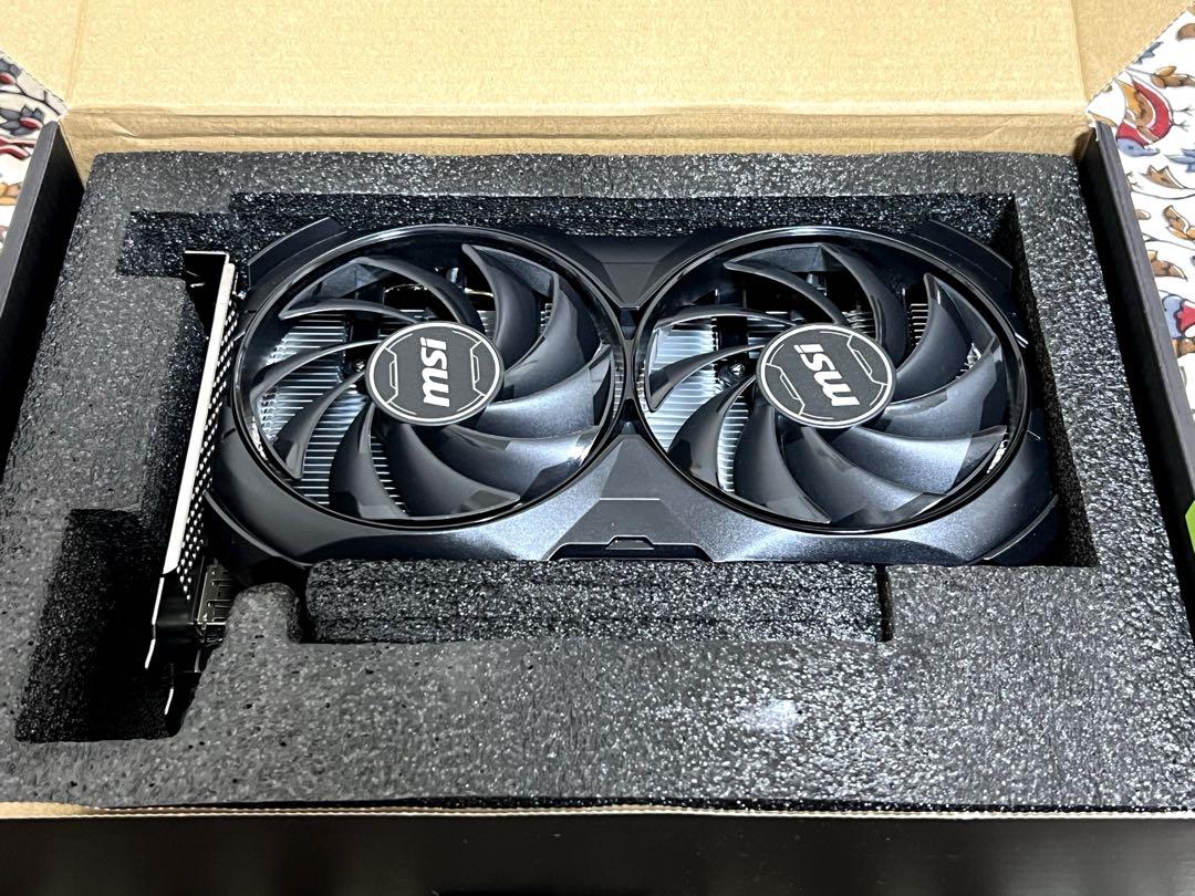 グラフィックボード・グラボ・ビデオカード MSI GeForce RTX 4060 Ventus 2X Black