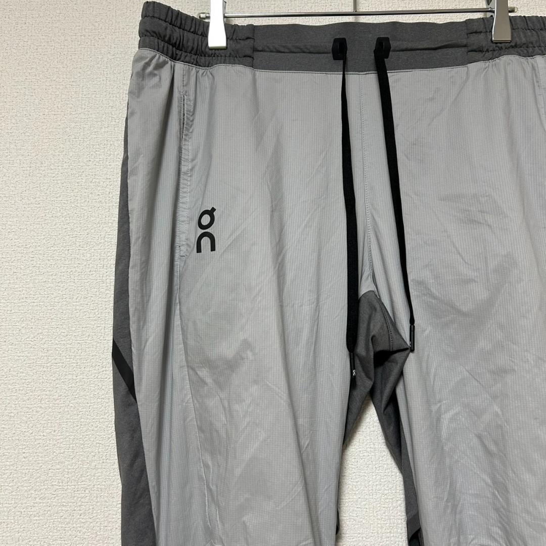 On オン Running Pants サイズL レイヤード グレー 美品