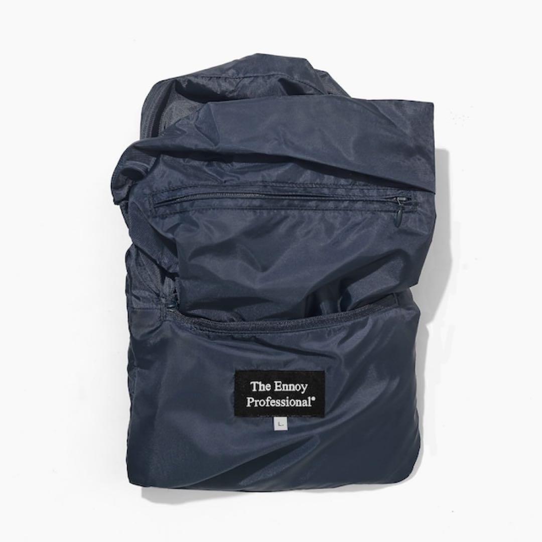 ennoy PACKABLE NYLON JACKET NAVY