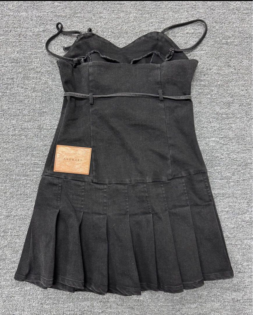 【即日発送❣️】andmary bonnie denim mini dress