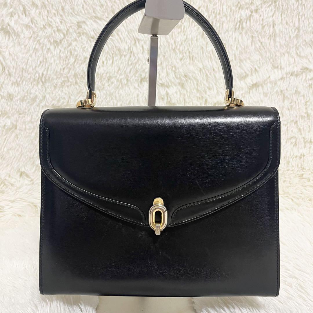 BALLY バリー レザー ワンハンドル ハンドバッグ レディース ブラック