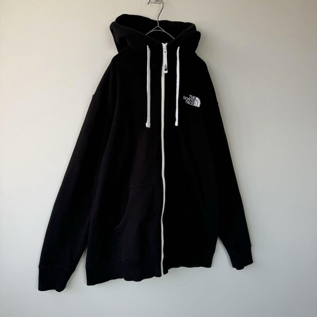 ♡ゆん♡ ✨ザノースフェイス リアビューフルジップパーカー 黒 XL