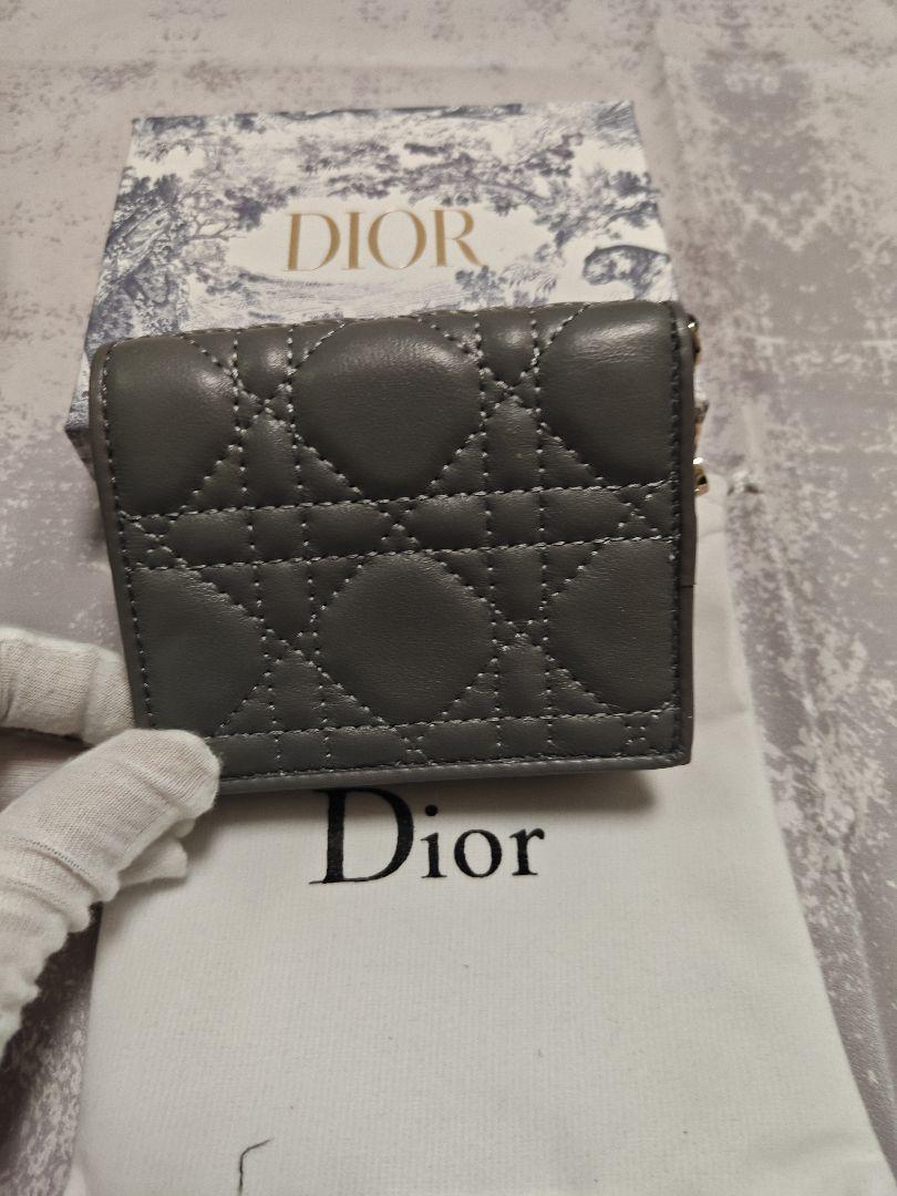 極美品 DIOR ディオール 二つ折財布