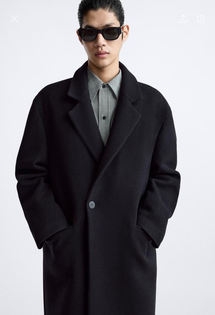 ZARA STUDIO NICHOLSON ブラック オーバーサイズコート