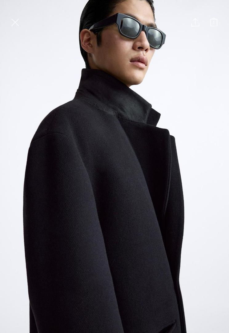 ZARA STUDIO NICHOLSON ブラック オーバーサイズコート