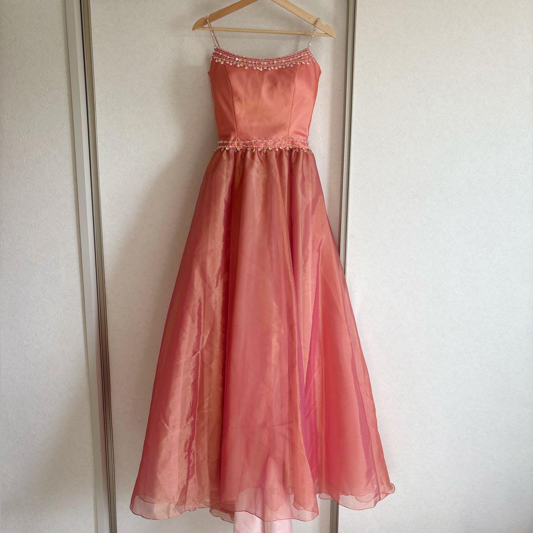orange bijou 8号 約Mサイズ(演奏会発表会・ウエディング・結婚式スーツ・フォーマル・ドレス