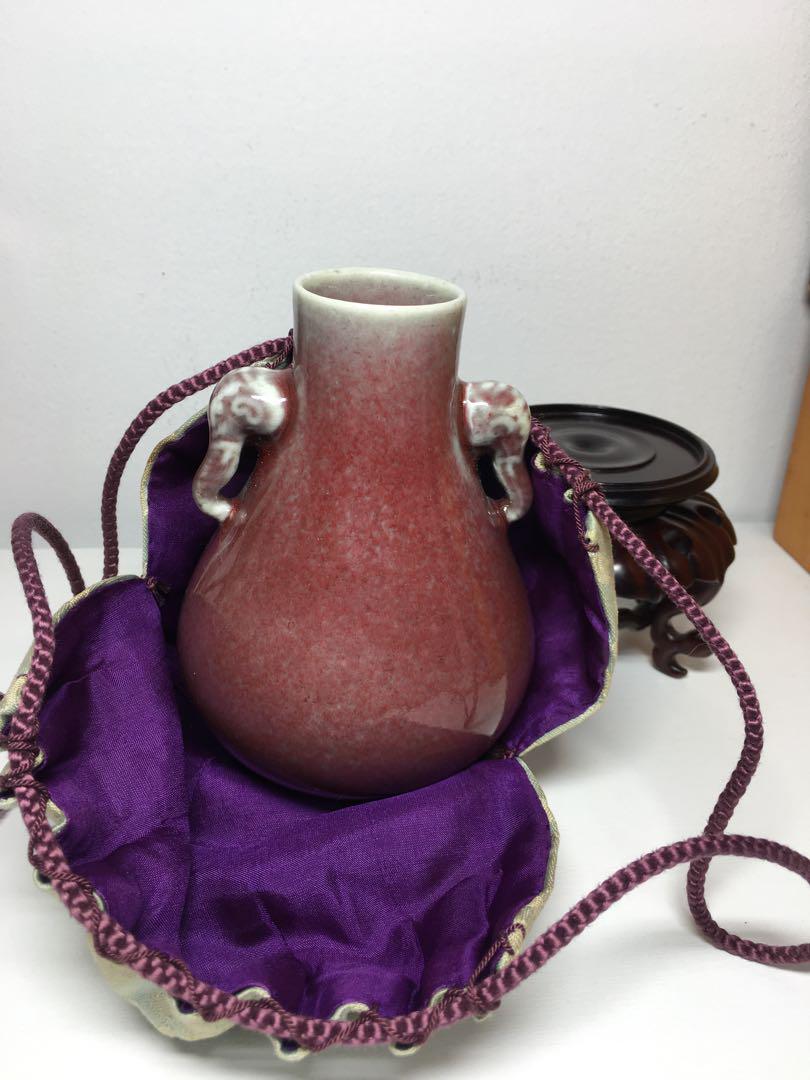 乾隆雍正です鶏血紅鹿耳尊の花瓶です景徳鎮装飾品 現代工芸品 美術品 置物 乾隆王朝 琺瑯彩花鳥六方景徳鎮花瓶｜輸入マート