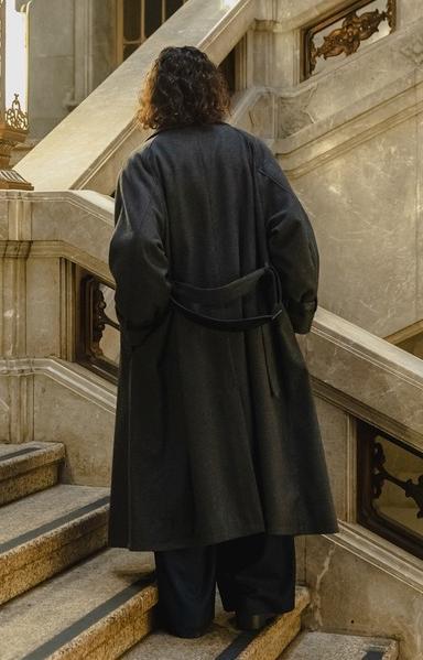 新品未使用 CasperJohn キャスパージョン ウールメルトンオーバーコート