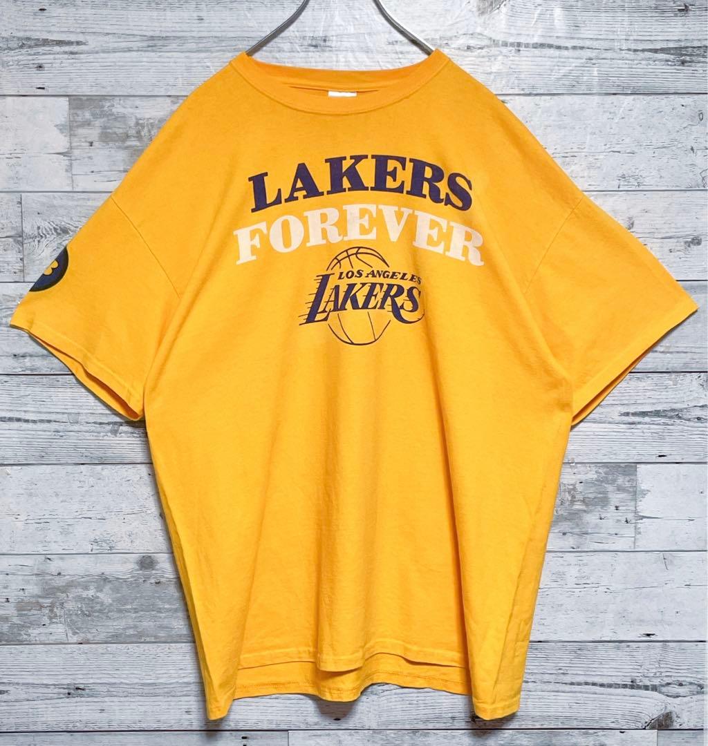 激安先着激安先着《大人気》GILDAN☆NBAレイカーズ XL ビッグロゴ ゆる