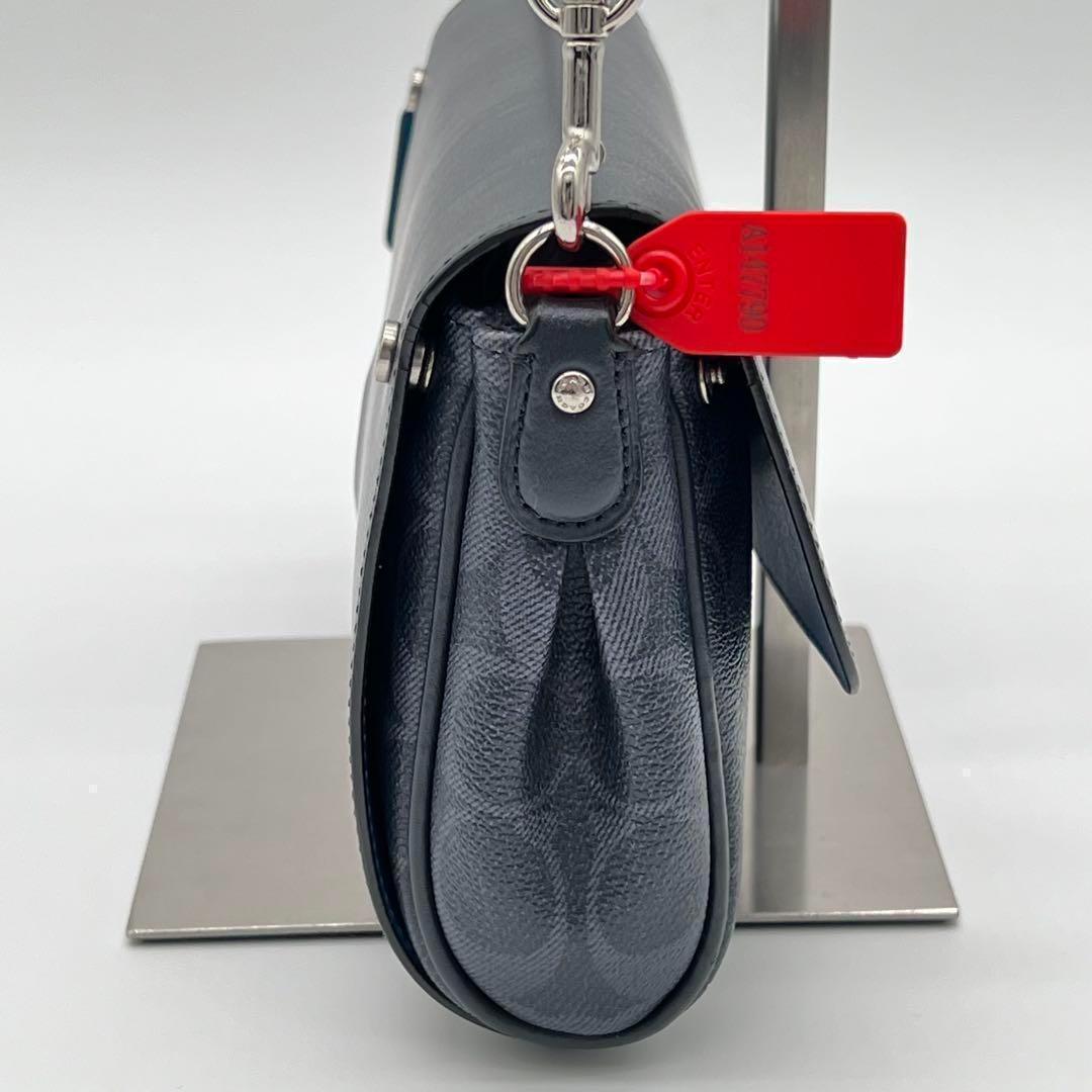 【美品】COACH シグネチャー リバーシブル ポシェット ショルダーバッグ